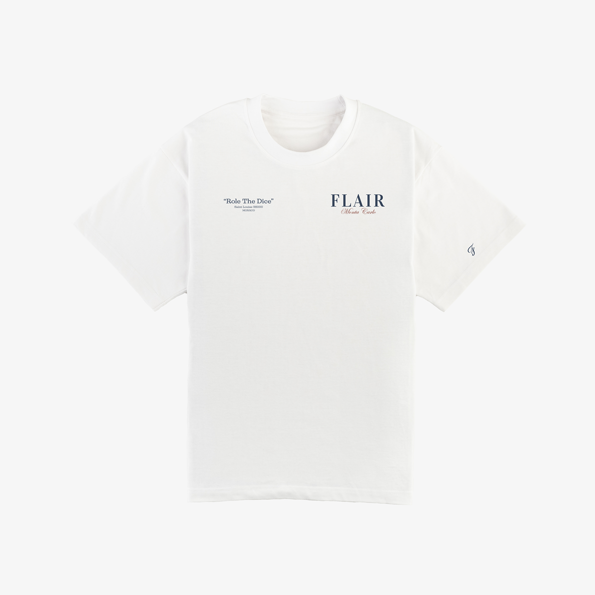 Role The Dice T-shirt White - Monte Carlo